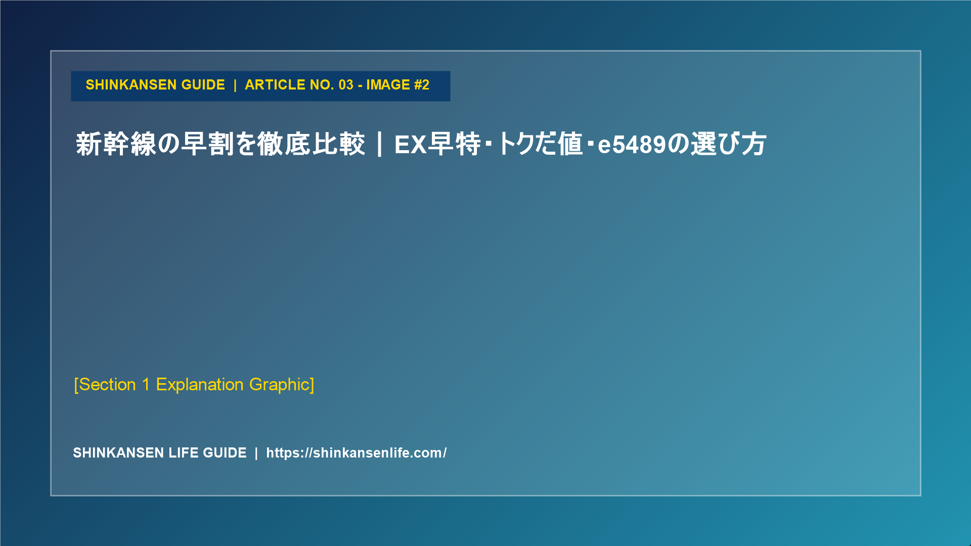 新幹線の早割を徹底比較｜EX早特・トクだ値・e5489の選び方 (2/5)