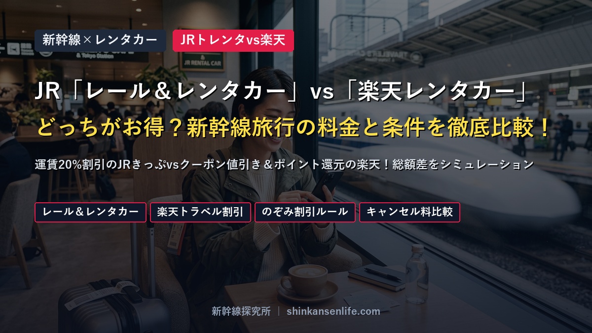 JR「駅レンタカー」vs「楽天レンタカー」どっちがお得?レール&レンタカー終了後の賢い選び方を徹底比較