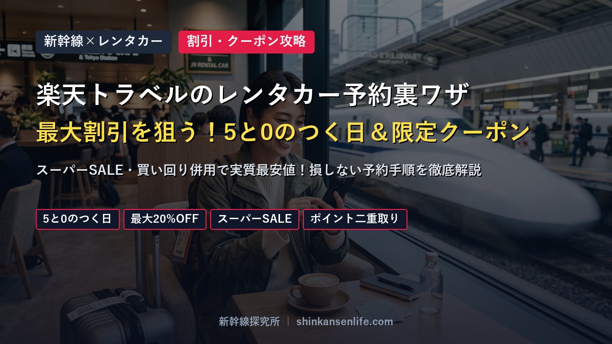 楽天トラベルのレンタカー予約裏ワザ 最大割引を狙う！5と0のつく日＆限定クーポン