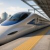 東海道新幹線の先頭車両がホームに停車している様子。のぞみ・ひかり・こだまの違いを解説する記事のアイキャッチ